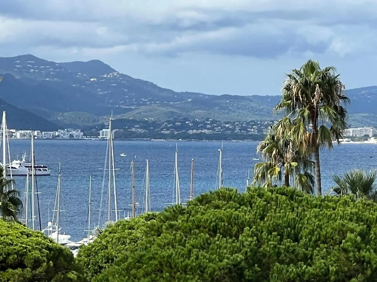 Sea View, Top Floor Facing Port Canto In Palm Beach Cannes France
